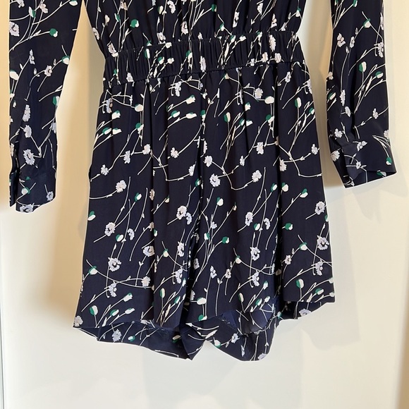 Club Monaco Navy Floral Romper - Picture 9 of 9